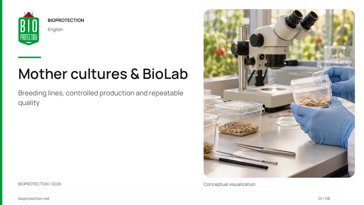 Mother cultures and BioLab
